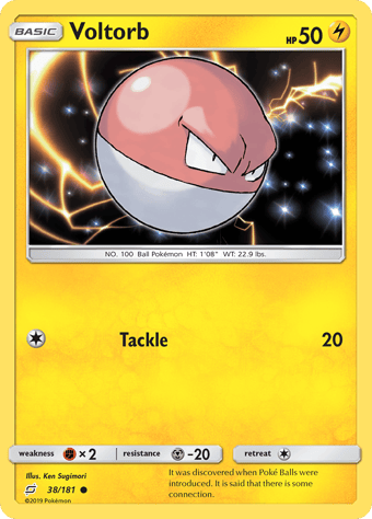 Voltorb Team Up Pokemon Card