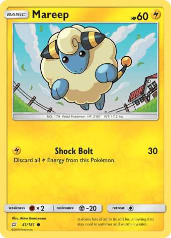 Mareep Team Up Pokemon Card