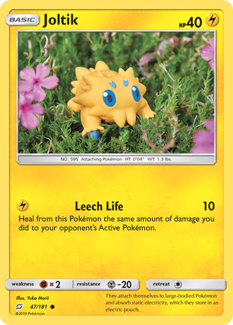Joltik Team Up Pokemon Card