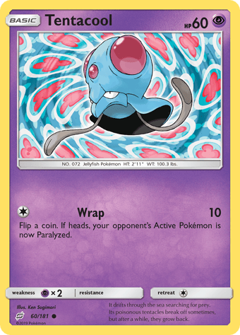 Tentacool Team Up Pokemon Card