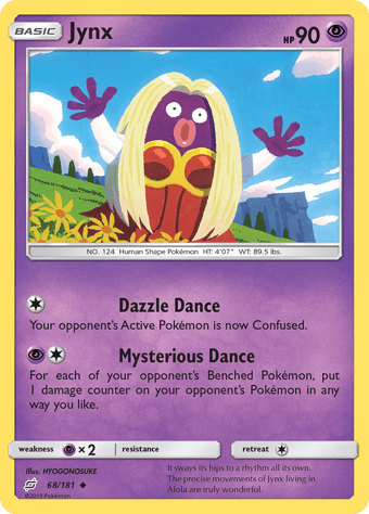 Jynx Team Up Pokemon Card