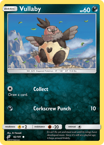 Vullaby Team Up Pokemon Card