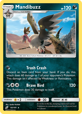 Mandibuzz Team Up Pokemon Card