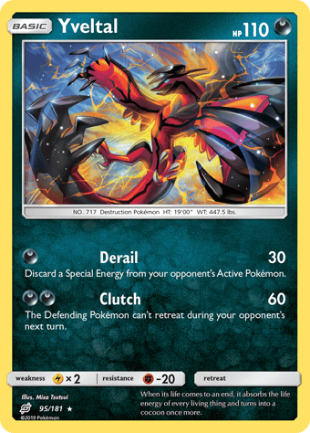 Yveltal Team Up Pokemon Card