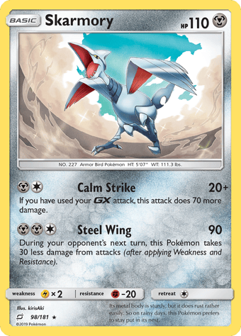Skarmory Team Up Pokemon Card