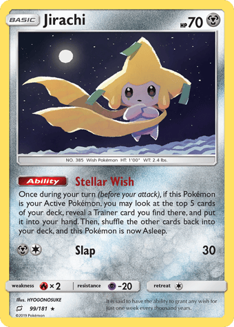 Jirachi Team Up Pokemon Card