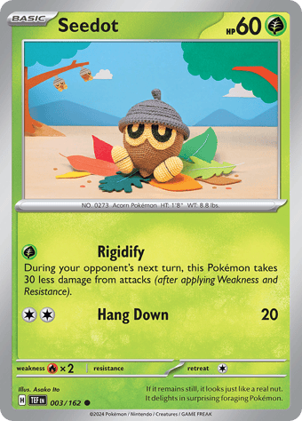 Seedot Temporal Forces Pokemon Card