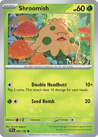 Shroomish Temporal Forces Pokemon Card