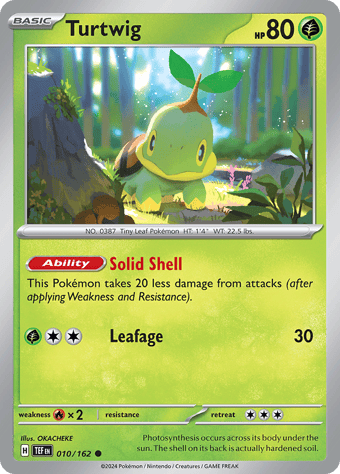 Turtwig Temporal Forces Pokemon Card