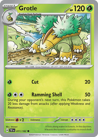 Grotle Temporal Forces Pokemon Card