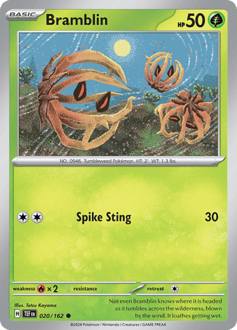 Bramblin Temporal Forces Pokemon Card