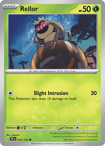 Rellor Temporal Forces Pokemon Card