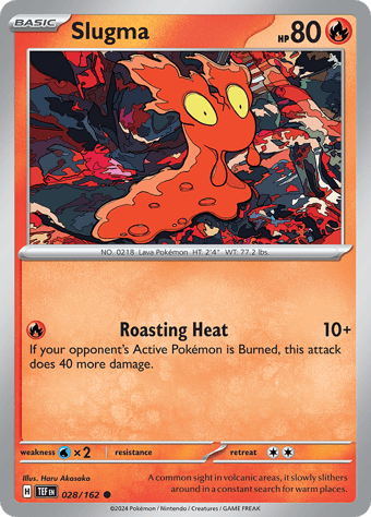 Slugma Temporal Forces Pokemon Card