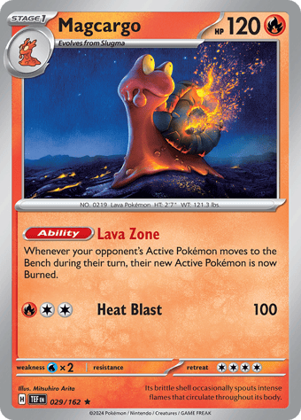 Magcargo Temporal Forces Pokemon Card