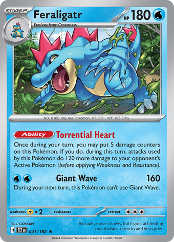 Feraligatr Temporal Forces Pokemon Card