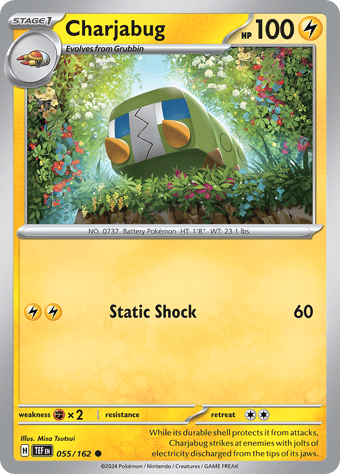 Charjabug Temporal Forces Pokemon Card