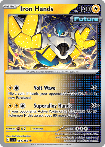 Iron Hands Temporal Forces Pokemon Card