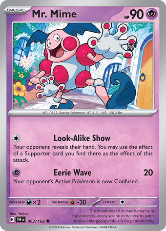 Mr. Mime Temporal Forces Pokemon Card