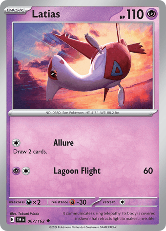 Latias Temporal Forces Pokemon Card