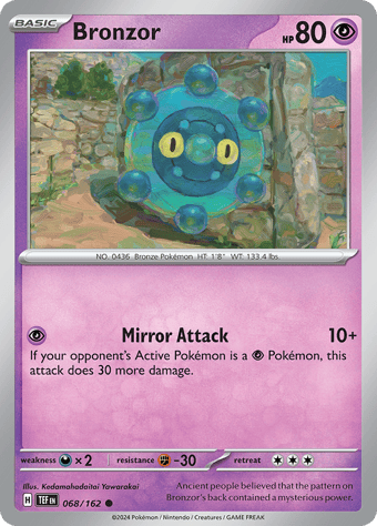 Bronzor Temporal Forces Pokemon Card