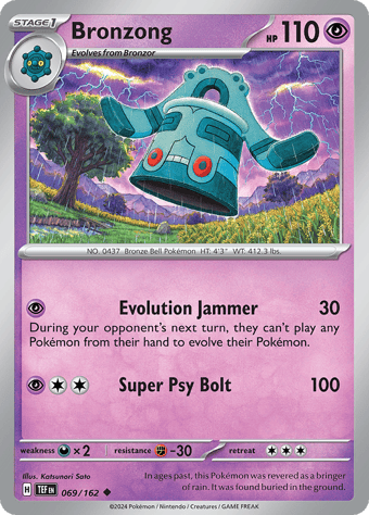 Bronzong Temporal Forces Pokemon Card