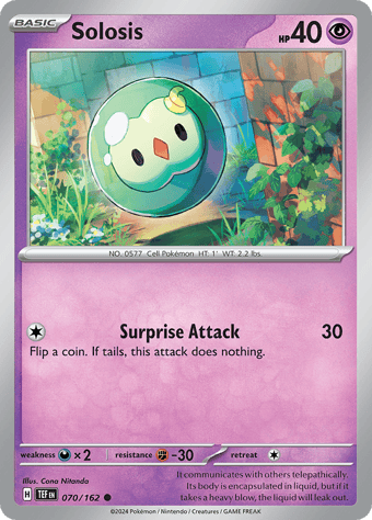 Solosis Temporal Forces Pokemon Card