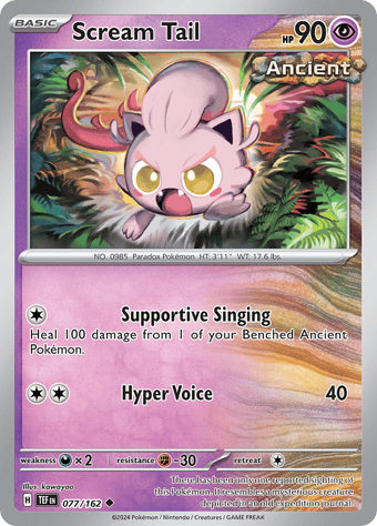 Scream Tail Temporal Forces Pokemon Card