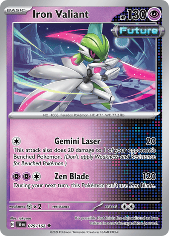 Iron Valiant Temporal Forces Pokemon Card
