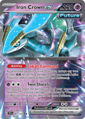 Iron Crown ex Temporal Forces Pokemon Card