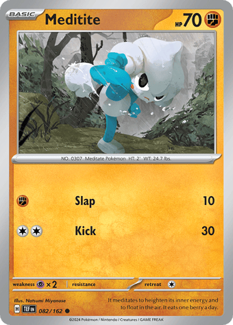 Meditite Temporal Forces Pokemon Card