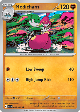 Medicham Temporal Forces Pokemon Card