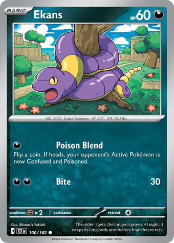 Ekans Temporal Forces Pokemon Card