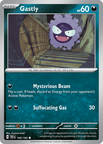 Gastly Temporal Forces Pokemon Card