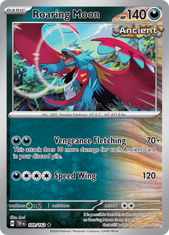 Roaring Moon Temporal Forces Pokemon Card