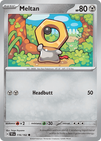 Meltan Temporal Forces Pokemon Card