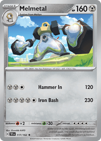 Melmetal Temporal Forces Pokemon Card
