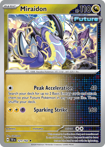Miraidon Temporal Forces Pokemon Card