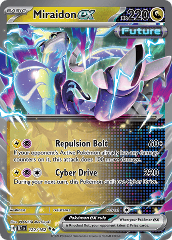 Miraidon ex Temporal Forces Pokemon Card