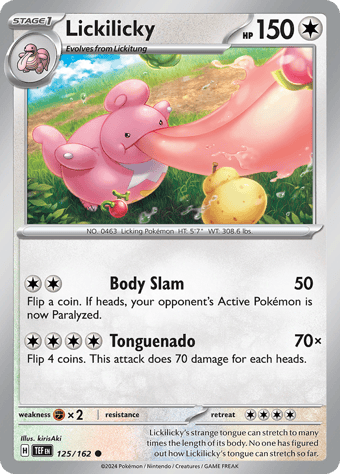 Lickilicky Temporal Forces Pokemon Card