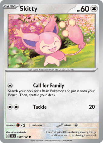 Skitty Temporal Forces Pokemon Card