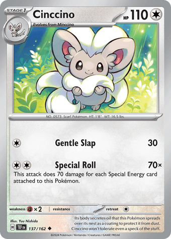 Cinccino Temporal Forces Pokemon Card
