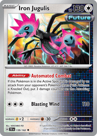 Iron Jugulis Temporal Forces Pokemon Card