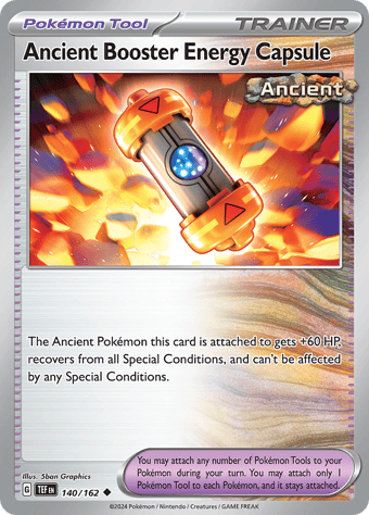 Ancient Booster Energy Capsule Temporal Forces Pokemon Card