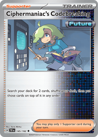 Ciphermaniac's Codebreaking Temporal Forces Pokemon Card