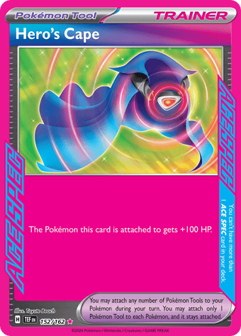 Hero's Cape Temporal Forces Pokemon Card