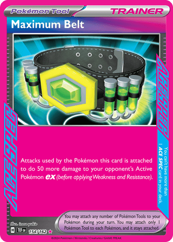 Maximum Belt Temporal Forces Pokemon Card