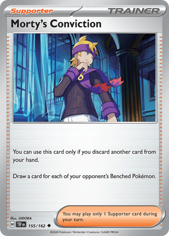 Morty's Conviction Temporal Forces Pokemon Card