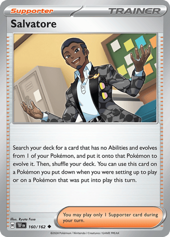 Salvatore Temporal Forces Pokemon Card