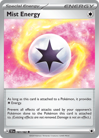 Mist Energy Temporal Forces Pokemon Card