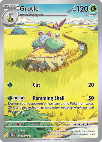 Grotle Temporal Forces Pokemon Card